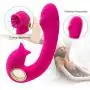 Simulated Oral Tongue Sucking Toy 7 Frequency Vibration & 7 Suction Soft Touch Internal Clitorial Sucking Toy for Women T-Shirt