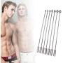 prettDliJUN Urethral Sounding kit 1/7Pcs Men Metal Dilator Urethra Prostate Stimulation Rod Penis Plug Catheter 7pcs