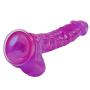 Aixidd Realistic Ultra-Soft Male Rod Waterproof Toys for Women Beginners with Flared Suction Cup Base for Female Hands-Free Pleasure (Color : Purple)