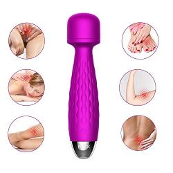 Wand Massage Vibrator G Spot Clitoris Stimulation Luvsex Waterproof Dildo Clit Stimulator 10 Vibration Modes Quiet Motor Women Powerful Vibration Modes Intense Orgasms Rechargeable Easy Clean