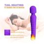 G Spot Dildo Vibrator for Vagina Stimulation, Ultra Soft Bendable Quiet Waterproof Rechargeable Vibrator with 7 Vibration Patterns-Adult Sex Toys for Women and Couple- Purple