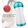 SHEEOPPS 2 in 1 Males Aír-cräft Cup Electric Automatic Personal Self Pleasure Massager for Men Strong Sucking Male Massaging Device Waterproof Vibration Modes & Heating Function for Couple Mens T