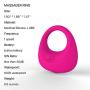 Vibrators and Cockring Multispeed Cordless Rechargeable Vibrator Magic Wand Made from Medical Grade Silicone for G-spot, Vibe - Adult Toys for couples, Viberate Toys Adult Women
