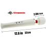 Magic Wand Massager SAMMOR Cordless Rechargeable Personal Therapeutic Massager- White