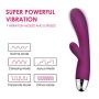 Rabbit Vibrators, SVAKOM Alice Powerful G-spot Clitoral Massager for Women with Intelligent Mode, Vibrator with Bunny Ears for Clit Clitoris Stimulation, Double Motors and Rechargeable (Violet)