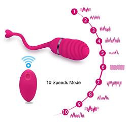 Hands Free Vibrators Adult Toys Wireless Remote Control Bullet Egg Vibrators 10 Speeds USB Rechargeable C-litoris Vagina Ball Adult Sex Toys for Woman T-Shirt,No Remote Control