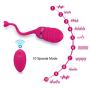 Hands Free Vibrators Adult Toys Wireless Remote Control Bullet Egg Vibrators 10 Speeds USB Rechargeable C-litoris Vagina Ball Adult Sex Toys for Woman T-Shirt,No Remote Control