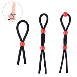 Utimi Adjustable Cock Ring Set Love Rings Basic Penis Ring, 3 Pcs