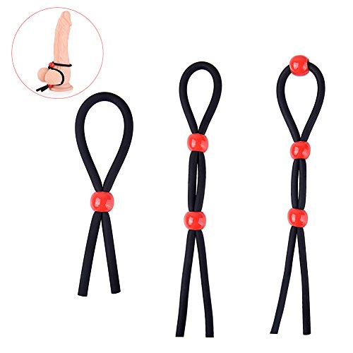 Utimi Adjustable Cock Ring Set Love Rings Basic Penis Ring, 3 Pcs