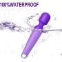 Small Wand Vibrator - Handheld G-Spot Vibrator Vibrating Stick Stimulator with 10 Magical Vibration Modes, Waterproof and Rechargeable, Anal Massager G-Spot Adult Sex Toy Couple Flirting