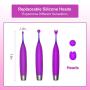 High-Frequency G-spot Clitoris Vibrator - Adorime Powerful Clitoral Vaginal Nipple Stimulator for Quick Orgasm, Waterproof Rechargeable Silicone Massager for Women Masturbation Adult Sex Toys