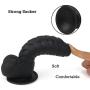 Realistic Anal Dildo with Strong Suction Cup for Beginners, Odorless Silicone Penis Masturbation Tools Adult Sex Toy for Women Vaginal G-spot and Anal Play，6.9 inch