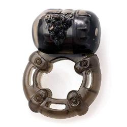 Vibrating Cock Ring for Men and Couples Sex Toy by Healthy Vibes | Soft & Stretchy Penis Ring Vibrator Black | Last Longer in Bed & Get Harder Erections