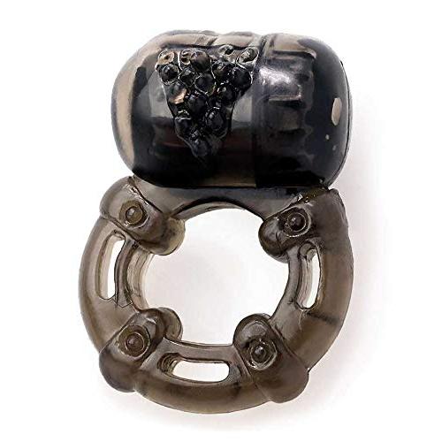 Vibrating Cock Ring for Men and Couples Sex Toy by Healthy Vibes | Soft & Stretchy Penis Ring Vibrator Black | Last Longer in Bed & Get Harder Erections