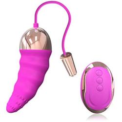 JADEKIOR 10 Frequency Silicone USB Rechargeable Adult Toys for Women-Hot Pink,Super Powerful But Very Quiet Motor