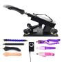 CRYP Automatic Sex Fucking Machine with Suction Cup Auto Retractable Multispeed Adjustable Thrusting with 7 Dildos