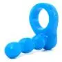 Doc Johnson Platinum Premium Silicone - The Double Dip 2 - Double Penetration C-Ring - Blue Doc Johnson Platinum Premium Silicone - The Double Dip 2 - Double Penetration C-Ring - Blue