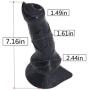 Romi Animal Penis 7.3" Realistic Wolf Dildo Big Size Cock Anal Plugs Artificial Sex Toys ( Black )