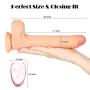 Realistic Dildo Thrusting G spot Remote Control Vibrator with Strong Suction Cup for Hand-Free Sex, Loverbeby Silicone Vibrant Penis Rechargeable Waterproof Anal Vibrating Membrum for Women and Men