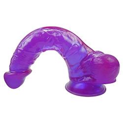 Realistic Soft 9.4 Inch Silicone Hands Huge Massage with Strong Suction Cup for Women - Purple of Love - Rocket Toy for Women