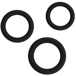 FeiGu 3 Silicone Cockring Set + 1 Adjustable Penis Tie Ball Ring for Men Erection Enhancing Male Adult Sex Toy