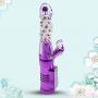 RITER 15 Frequency Rabbit Vibranting G Spotter Vibrantor USB Rechargeable Telescopic Beads Massager Stimulator Adullt Six Toys for Women Gold