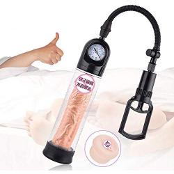 Pên-nīs Mens Manual Handheld Pump with Pressure Gauge and Quick Release Valve