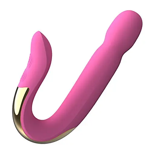 Girls Gift U Shape Design Dual Vibrator, Vagina, G-Spot and Clit Handheld Massager, 7 Frequency Multi Speed Vibrating Stimulator, Medical Silicone Waterproof Powerful Adult Sex Toys for Women(Pink) Girls Gift U Shape Design Dual Vibrator, Vagina, G-Spot and Clit Handheld Massager, 7 Frequency Multi Speed Vibrating Stimulator, Medical Silicone Waterproof Powerful Adult Sex Toys for Women(Pink)