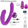 X-R 22cm Wireless Electric Vibrating Flexible Double Heads Dildo 10-Frequency Stick Womens Stimulation Rod Adult Massaging Stick Sunglasses Soft Comfortable Waterproof Safety