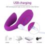 Vibrator for Couple,Rechargeable G spot & Clitoral Stimulator Vibrator with 10 Speed Dual Vibrations.Wireness Remote Control Sex Toy for Women Fun