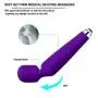 ZOYOL Personal Wand Massager, Cordless Wand Massager, Wireless Wand Massager Waterproof, Wireless Handheld Full Body Wand Massager with 50 Powerful Patterns for Back Neck Shoulder Legs Massage, Purple ZOYOL Personal Wand Massager, Cordless Wand Massager, Wireless Wand Massager Waterproof, Wireless Handheld Full Body Wand Massager with 50 Powerful Patterns for Back Neck Shoulder Legs Massage, Purple