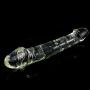 NewMaxer Large Glass Dildo Big Double Side Crystal Dildo Double Ended Penis Dildo Double Headed Dildo G-spot Stimulator Huge Anal Plug (11.8inch)