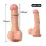 Huge Waterproof Lifelike Artificial Penis with Suction Cup Realistic Massaging Magic Rod