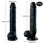 XL-Massagers 11 Inch Super Long Lifelike Massager Personal Full Body Massage Wand (Color : Black)