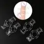 letongous 4Pcs Clock Ring for Sex Men Silicone, Transparent letongous 4Pcs Clock Ring for Sex Men Silicone, Transparent