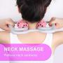 Muscle Roller Massager, Awanber Body Massage Roller Tool for Relief Muscle Soreness, Cramping and Tightness, Cellulite Remover and Faster Recovery Used in Home Office-Pink