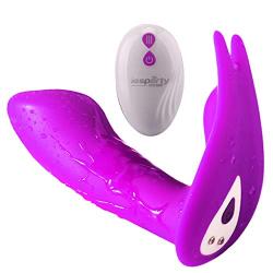 YUXINGER Multispeed Wearable G-Sppot Víbrátór Stímúlátór Wireless Remote Control Invisible Massager for Women - Purple