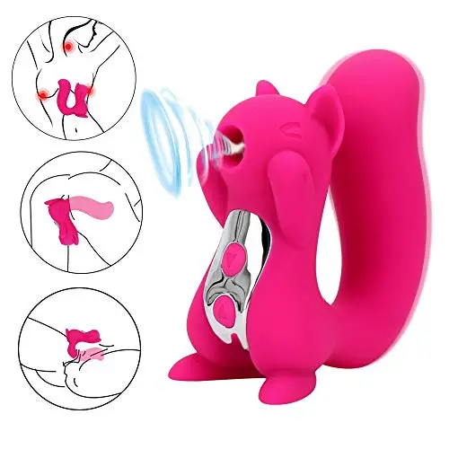 YEVIOR Tongue Ví-br?tör Cute Squirrel Sculpt Clítoris Licking Stimulator Nipple Sucker Sucking Massage 10 Speed Toys for Women YEVIOR Tongue Ví-br?tör Cute Squirrel Sculpt Clítoris Licking Stimulator Nipple Sucker Sucking Massage 10 Speed Toys for Women