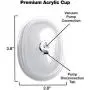 Size Matters Small Vaginal 3.8" Pumping Cup Attachment, Clear, 1 Count Size Matters Small Vaginal 3.8" Pumping Cup Attachment, Clear, 1 Count