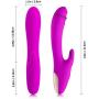 Handheld Waterproof Wand Massager - 30 Speeds Mode by Dual Powerful Motors - Medical Grade Silicone - USB Charging, Silent -Used to Relieve Muscle Pain After Exercise, Relax The Pressure.(Purple)