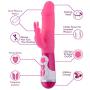 G-Spot Rabbit Vibrator with Bunny Ears, Realistic Shaft & Pleasure Beads for Women Clitoral Stimulation | Lyps Lily - Rotating Silicone Dildo with 10 Vibration Modes and 2 Powerful, Quiet Motors