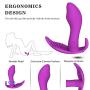 Strap on Wearable Remote Wearable C-lǐt-óris Massager, 10 Vibration Modes,Silent,Skin-Friendly Silicone, USB Rechargeable Waterproof Massager
