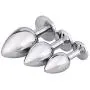 Skyvan 3PCS Steel Jeweled Sexy Stimulation Anal Butt Plugs Toys for Adult (Rose red) Skyvan 3PCS Steel Jeweled Sexy Stimulation Anal Butt Plugs Toys for Adult (Rose red)