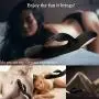 Rabbit Vibrator Dildo with Bunny Ears for Clitoris G-Spot Stimulations 10-Speed Dual Motors Sex Toys for Women Couple-Black