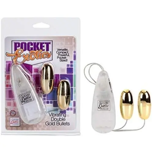 California Exotics Pocket Exotic Vibrating Double Gold Bullets California Exotics Pocket Exotic Vibrating Double Gold Bullets