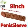 Pênni`s Rings Male Chástity Device Pênni`s Ring Toys for Men Pênni`sring Pênni`s Sleeve Extension Reusable Cóndom 9 INCH Color Brown Pênni`s Rings Male Chástity Device Pênni`s Ring Toys for Men Pênni`sring Pênni`s Sleeve Extension Reusable Cóndom 9 INCH Color Brown