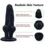 Massaging Vibrant Wand Beginner Anales Trainer Set Men and Women Share Happy Trainer Toys Realistic Silicone Anales Plugs (Color: Black) - R2020D