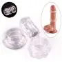 Cock Rings Silicone Penis Rings for Male Erection Enhancing, Super Soft Dick Loops Set for Couples Lover Extra Stimulation Sex Toys Sexual Gift (3 in 1 - Clear)