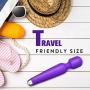 Small Wand Vibrator - Handheld G-Spot Vibrator Vibrating Stick Stimulator with 10 Magical Vibration Modes, Waterproof and Rechargeable, Anal Massager G-Spot Adult Sex Toy Couple Flirting