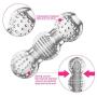 HIPLAYGIRL Clear Male Masturbator Cup - Mens Sex Toy for Penis Stimulation Masturbation and Training, Transparent Cock Stroker, Stage 1